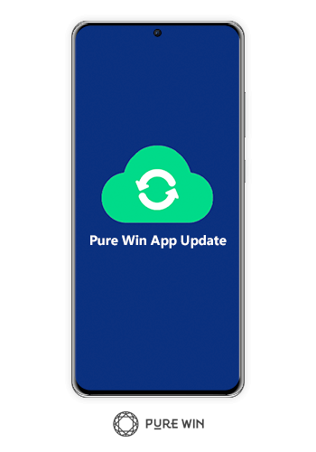 Updates to the Pure Win app occur automatically