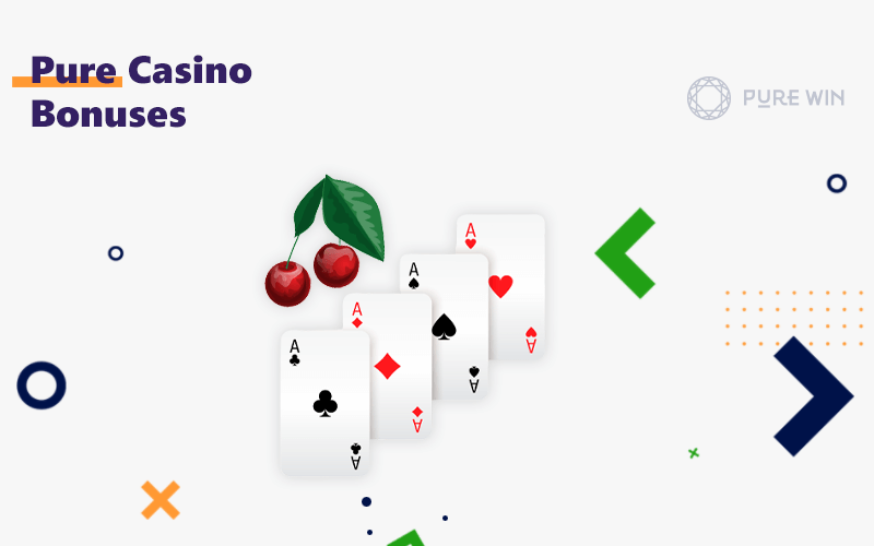 Pure Casino offers many different bonuses, be sure to check out the full list