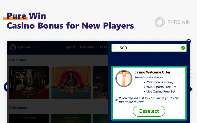 Pure Win: The Online Casino Site That Offers Big Rewards And