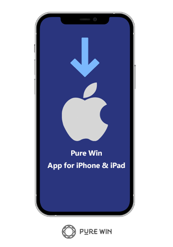 A step-by-step guide on how to install the Pure Win app on iPhone or iPad